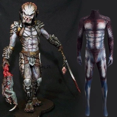 Predator Costume Body Suit Cosplay Halloween Party Jumpsuit New Anime Game Prop - Image 1 of 4