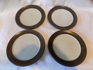 Denby Chevron Salat-/Dessertteller x 4 olivgrün - Bild 1 von 3