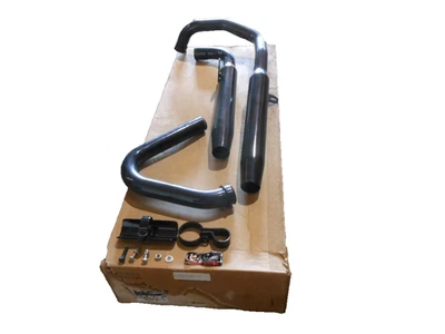 Черный керамический ступенчатый двойной глушитель выхлопной системы MAC Kawasaki 85-99 VN700 Vulcan - Изображение 1 из 4