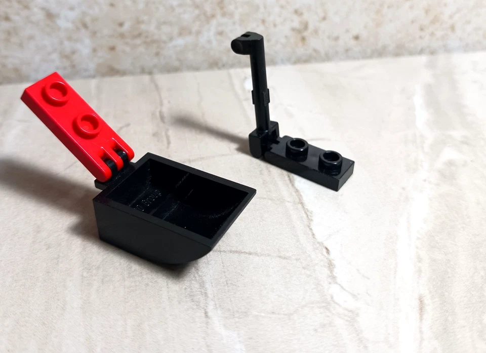 LEGO Scoop Bucket Backhoe Back Hoe Digger Lift Jack Set lot of 2 Car Truck Parts - Image 1 of 1