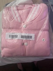 Kids Girls Baseball Baby Pink Jacket Varsity Style Plain School Jacket Top 5-1 - Picture 1 of 8