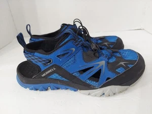 Merrell Sandals Men’s 7 Blue Black Hiking Adjustable J35417 Vibram Shoe - Picture 1 of 9