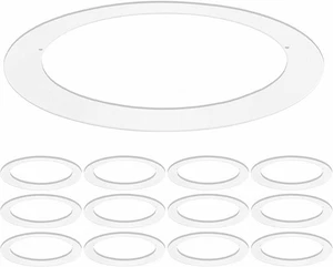 Luxrite 12-Pack White Goof Trim Ring for 5/6 Inch Recessed and Fixtures Lights - Picture 1 of 6
