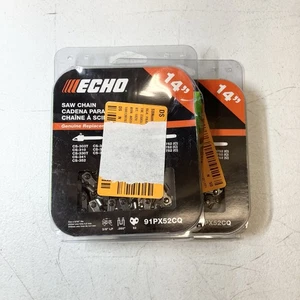 (2) Echo 91PX52CQ Original 14" Sägekette 3/8" LP 0,050" MENGE 2 STÜCK - Bild 1 von 1