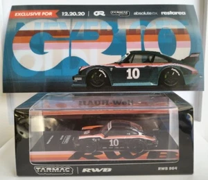 TARMAC WORKS PORSCHE RWB 964 #10 SPECIAL THAILAND EXCLUSIVE BLACK + LIMITED CARD - Picture 1 of 9
