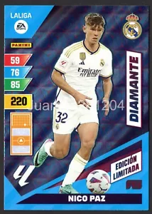 NICO PAZ #399 EDICION LIMITADA 2023-24 CROMO PANINI ADRENALYN XL LA LIGA 23/24 - Imagen 1 de 2