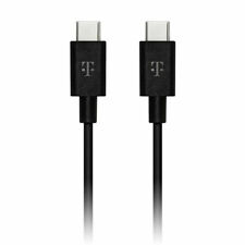 T-Mobile Type C to USB-C Fast Charge Cable 6ft Black Galaxy S iPhone 13 Pixel 6