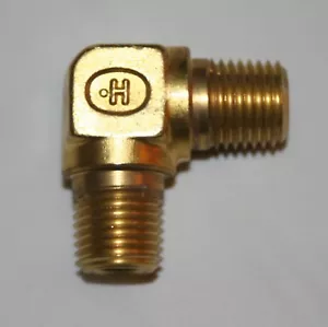 1/4" MNPT Brass Male Elbow (7800 Psig) Hoke Precision Fittings 4MLP - Picture 1 of 2