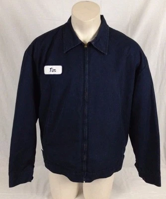Navy Blue Red Kap Work Mechanic Jacket "Tim" Men's XL - Image 1 of 4