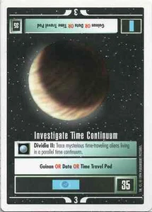 Star Trek CCG Investigate Time Continuum Near-Mint/NM Rare – Premier Alpha 1994 - Picture 1 of 1