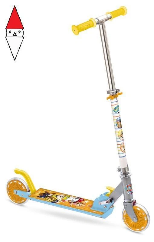 Mondo Monopattino Paw Patrol Pieghevole A Due Ruote Regolabile Per Bambini