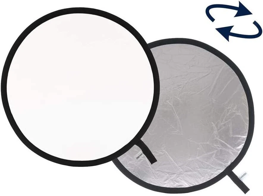 LASTOLITE LR1231 Collapsible Reflector (Silver/White,12") - Image 1 of 4