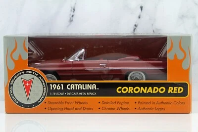 RC2 ERTL Pontiac 75th Anniversary 1961 Catalina Convertible Coronado Red 1:18 - Image 1 of 4