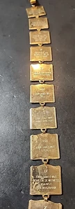 UNGEWÖHNLICHES religiöses 10 Gebote Lesezeichen Schmuck Konvolut goldfarben (758) - Bild 1 von 6