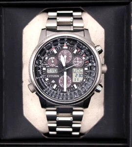 Citizen Promaster Sky PMV65-2271 Eco-Drive Solar Atomic Titanium de Japón - Imagen 1 de 23