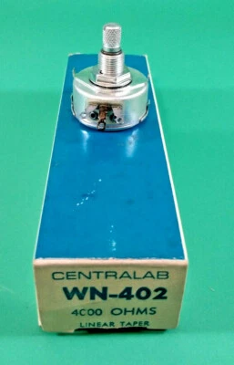 CENTRALAB WN-402 4000 OHM 5W LINEAR TAPER POTENTIOMETER - Image 1 of 4