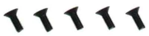 0088 3 x 8mm Tapered Socket Bolt : MA0088 - Picture 1 of 1