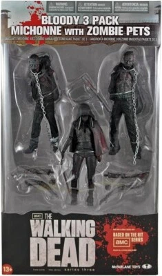 McFarlane Toys The Walking Dead: Bloody Black And White Zombie Action Figure - Image 1 of 3