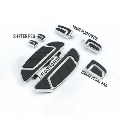 Chrome Floorboard Brake Pedal Shift Pegs Fit For Harley Electra Glide 1986-2024 - Image 1 of 4
