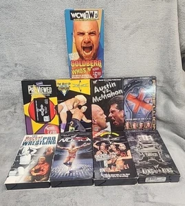 WCW/WWF Wrestling VHS ROYAL RUMBLE No Way Out NWO 4 Life King Of The Ring Qty 9 - Picture 1 of 1