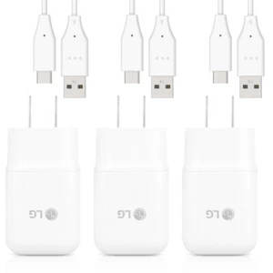 Original OEM LG Fast USB Wall Charger Type C Cable For LG G7 G8 G Velvet V60 V50 - Picture 1 of 13