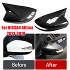 Carbon Fiber Style OX Horn Side Mirror Cover Cap For NISSAN Altima 2013-2018