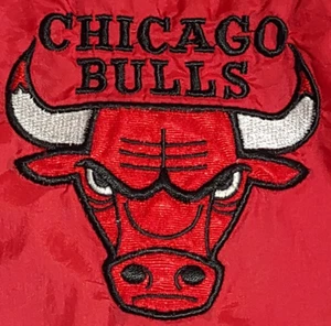 VINTAGE 90s LARGE RETRO RARE NBA Chicago Bulls Pro Player Reversible Jacket XL - Bild 1 von 13
