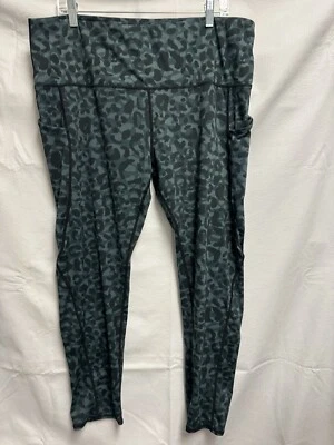 Leggings Mujer Talla Grande Estampado Camuflaje Verde Xxxl Bolsillo Yoga Spandex Foto 1 de 4