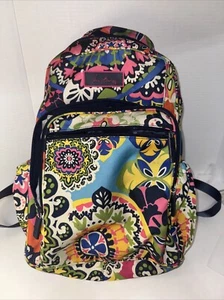Zaino Vera Bradley grande in tela tecnica floreale e luminoso usato in ottime condizioni! - Foto 1 di 14