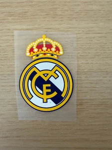 La Liga Real Madrid Yellow White Silicon Iron On Patch Badge 75 x 50mm - Picture 1 of 1