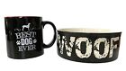 Dog Lovers Bundle Coffee Mug and Dog Bowl Stoneware Bowl 