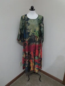 Vicky and Lucas abstract floral maxi dress size Large NWT - Picture 1 of 6