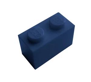 Lego 10 Stück Stein 1x2 in dunkelblau (dark blue ) Steine 3004 Neu Basics City - Bild 1 von 1