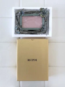NIB! RUCINNI SWAROVSKI 5.5x7.5 Crystal Orchid Christmas Gift Picture Photo Frame - Picture 1 of 9