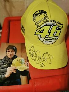 Valentino Rossi  Signed Fan Club Cap The Doctor MotoGP VR46 with photo