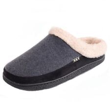 Alpine Swiss Mens Memory Foam Clog Slippers Fleece Fuzzy Slip On House Shoes