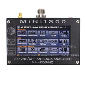 Mini1300 4.3" LCD 0.1-1300MHz HF/VHF/UHF ANT SWR Antenna Analyzer Meter Tester - Picture 1 of 11