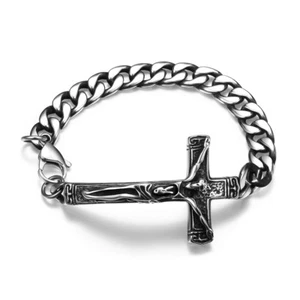 Stainless Steel Bracelet 9 Inches 10MM Lobster L409 - Picture 1 of 7
