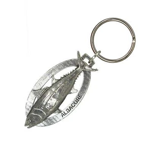 Portachiavi Albacore S007KC 2 pollici acqua salata pesce mare profondo pesca regalo metallo - Foto 1 di 8