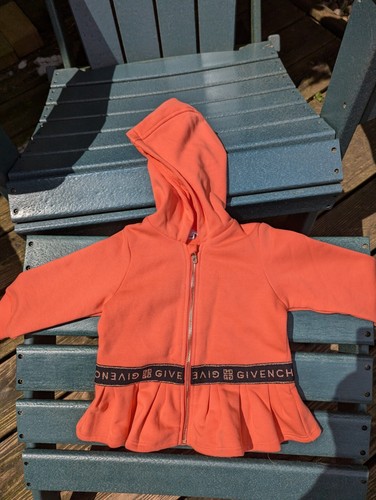 Giacca con cappuccio e zip davanti per neonati Givenchy Peplum taglia 12 Mos