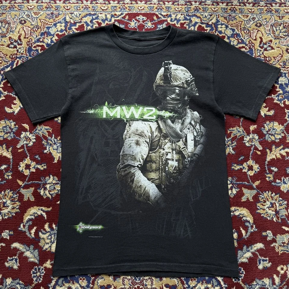 2000s Call of Duty Modern Warfare 2 T Shirt MW Video Game Promo Graphic Tee S-5X - Image 1 of 3