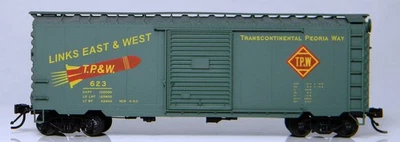 HO Accurail #15931 40' PS1 Steel Boxcar TP&W #623 Built Up - Image 1 of 4