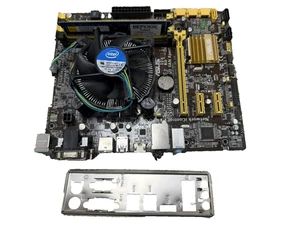 ASUS Mainboard B85M-G mit Intel G3420 @ 3,20GHz CPU + Lüfter + 4GB DDR3 RAM - Bild 1 von 3