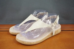 Vionic Kirra II Slingback Sandals Shoes Womens Size 8 Beige Cork Comfort Thong - Picture 1 of 10