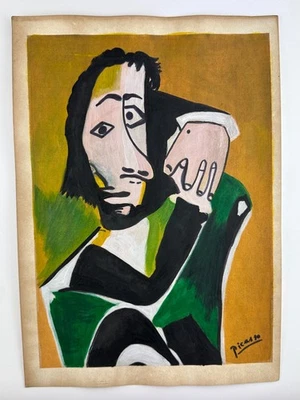 Pablo Picasso Certificado de Autenticidad Pintura Arte Dibujo Original Papel Vintage Firmado Estampado Foto 1 de 3