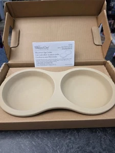 The Pampered Chef Microwave Stoneware Double Egg Cooker #5131 - Picture 1 of 4
