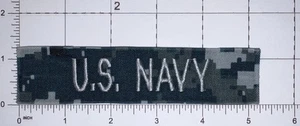 USN Blue Digital US Navy Tape Sew-On Used Z16 - Picture 1 of 1