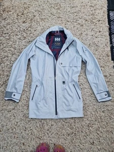 Gorgeous White Helly Hansen ASK Scandinavian Design Raincoat S/P Unisex - Picture 1 of 21