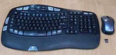 Logitech Wireless Keyboard & Mouse Set K350 Keyboard + M310 Mouse + USB Dongle B - Image 1 of 4