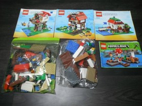 LEGO Creator Minecraft 2 Sets 31010 21129 Used Missing Parts